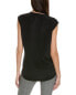 3.1 Phillip Lim Draped Silk Blouse Women's Black 0