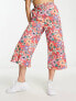 ASOS MADE IN KENYA pull on trousers in rose print