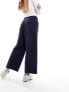 Vero Moda tailored straight leg trouser in navy