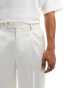 ASOS DESIGN smart oversized tapered trousers in white