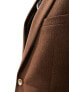 ASOS DESIGN skinny suit jacket in brown wool mix