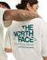 The North Face Mountain Sketch backprint oversized t-shirt in off white