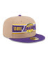 Men's Tan/Purple Los Angeles Lakers 2024 NBA Draft 59FIFTY Fitted Hat