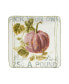 Autumn Harvest Canape Square Plate, Set of 4