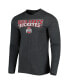 Комплект пижамы Concepts Sport Heathered Scarlet, Heathered Charcoal Ohio State Buckeyes Meter Long Sleeve T-shirt and Pants Sleep Set