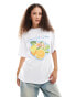 COLLUSION oversized t-shirt with lemon print