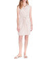 Nic+Zoe Cafe Tie Front Linen-Blend Mini Dress Women's L