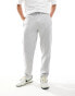 ONLY & SONS straight fit sweat jogger in light grey melange