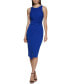 Twist-Front Scuba-Crepe Sheath Dress