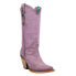 Corral Boots Embroidery Pointed Toe Cowboy Womens Purple Casual Boots Z5204