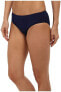 TYR 169338 Womens Mid Rise Hipster Bikini Bottom Swimwear Solid Navy Size 8