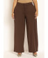 Plus Size The Ultimate Wide Leg Stretch Work Pant