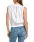 Bella Dahl Sleeveless Ruffle Edge Pullover Women's White S