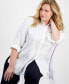 Plus Size Embellished Cotton Shirt, Created for Macy's