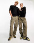 Weekday Unisex Joshua cargo trousers in mole exclusive to ASOS