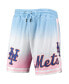 Men's Blue, Pink New York Mets Team Logo Pro Ombre Shorts