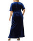 Plus Size Verona Velvet Evening Gown