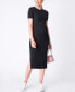 Women's Ribbed Maternity and Nursing Midi Dress