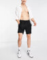 Topman palm print shorts in black