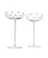 Polka Dot Champagne Coupe Glasses, Set of 2