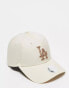 New Era 9forty LA Dodgers cap in cream