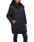 Women's 3/4 Cozy Lined Hooded Puffer Coat