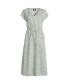 Women's TENCEL Fiber V-Neck Midi Dress