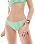 & Other Stories gingham bikini bottom in green