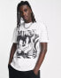 ASOS DESIGN Punk Mickey t-shirt with Disney prints in white