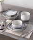 Colorscapes Layers Square Dinner Plate Set of 4, 10.75"