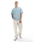 Good For Nothing oversized logo t-shirt in teal blue