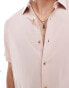 ASOS DESIGN relaxed viscose shirt in dusty pink