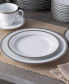 Charlotta Platinum 60 Piece Dinnerware Set, Service for 12