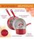 Create Delicious Aluminum Nonstick Covered 9.5" Deep Skillet