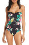 Tommy Bahama Women's 189251 Fleur De Flora V-Wire One Piece Swimsuits Size 4