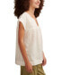 Women's Modern Cotton Popover V-Neck Top