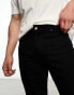 ASOS DESIGN skinny jeans in no fade black