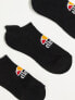 Ellesse 3 pack ankle socks in black