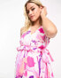 Mamalicious Maternity sleeveless midi dress in pink florals