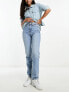 River Island ankle straight leg jeans in blue