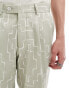 Viggo suit trousers with print in sage green