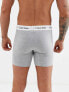 Calvin Klein 3 pack boxer briefs in black,white and grey