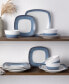 Colorscapes Layers 12 Piece Square Dinnerware Set