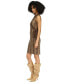 Women's Snakeskin-Print Faux-Wrap Dress