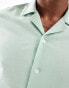 ASOS DESIGN relaxed cotton slub boxy shirt in green