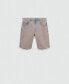 Women's Denim Washed Effect Bermuda Shorts