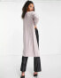 Vero Moda Tall longline cardigan in pink