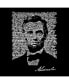 Abraham Lincoln Gettysburg Address Men's Raglan Word Art T-shirt