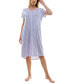 Women's Short-Sleeve V-Neck Sleep Dress