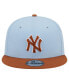 Men's Light Blue New York Yankees Spring Color Two-Tone 9FIFTY Snapback Hat